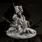 The height of man 25mm 50mm Knight Resin Soldier Kit White mold self-assembly TD-7787/3D