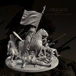 The height of man 25mm 50mm Knight Resin Soldier Kit White mold self-assembly TD-7787/3D